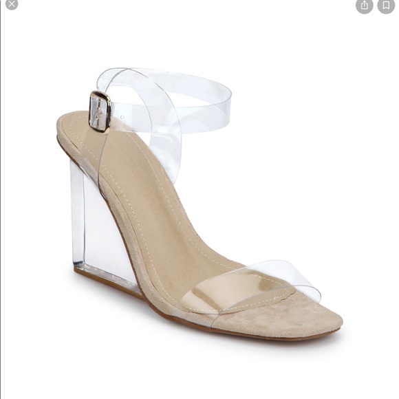 Clear Wedge Heels from Truffle Collection - Picture 3 of 7
